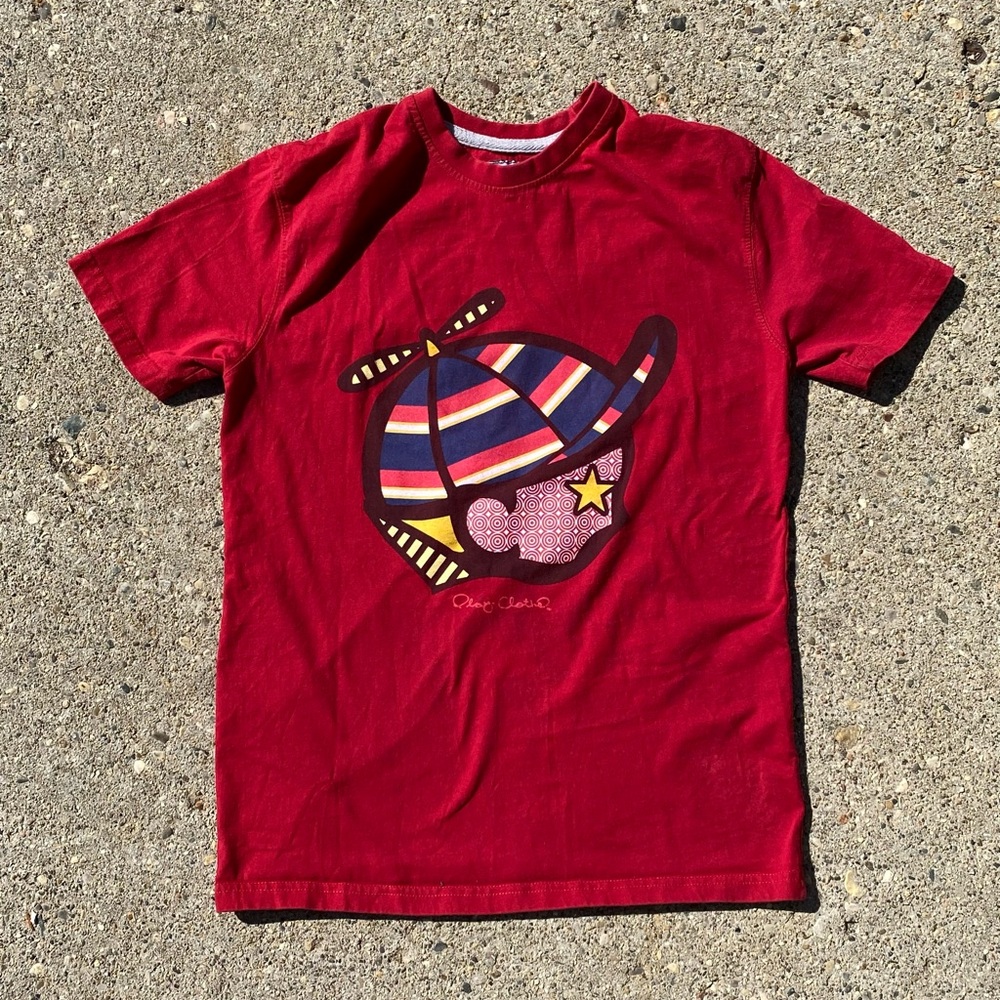 Play Cloths red t-shirt graphic hat primary colors